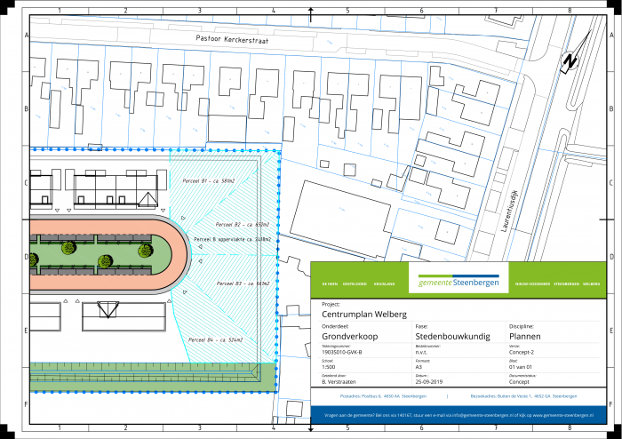 Bouwtekening Centrumplan Welberg