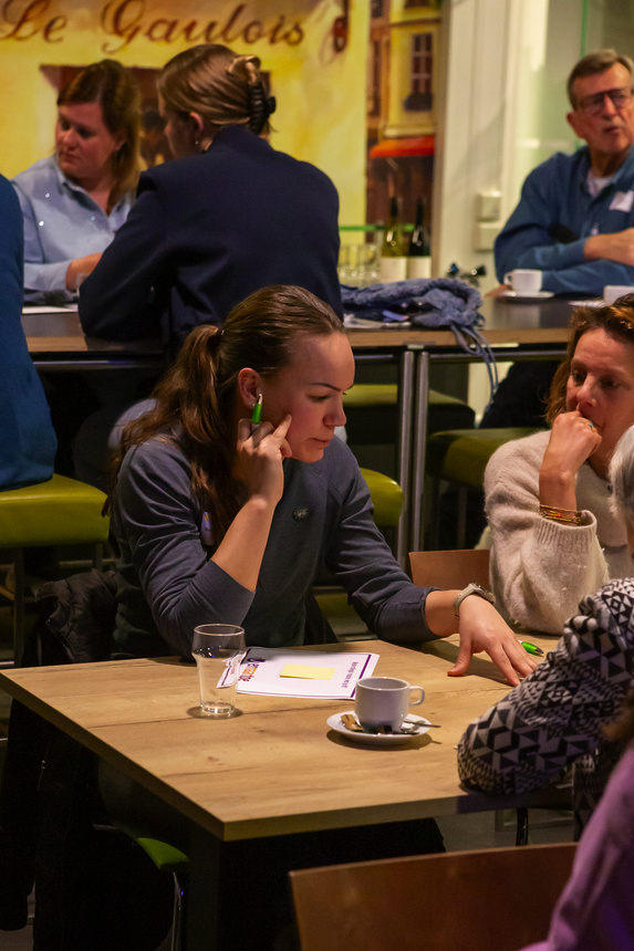 Doordat de aanwezigen allemaal een andere professionele achtergrond hebben leverde dat interessante inzichten op.