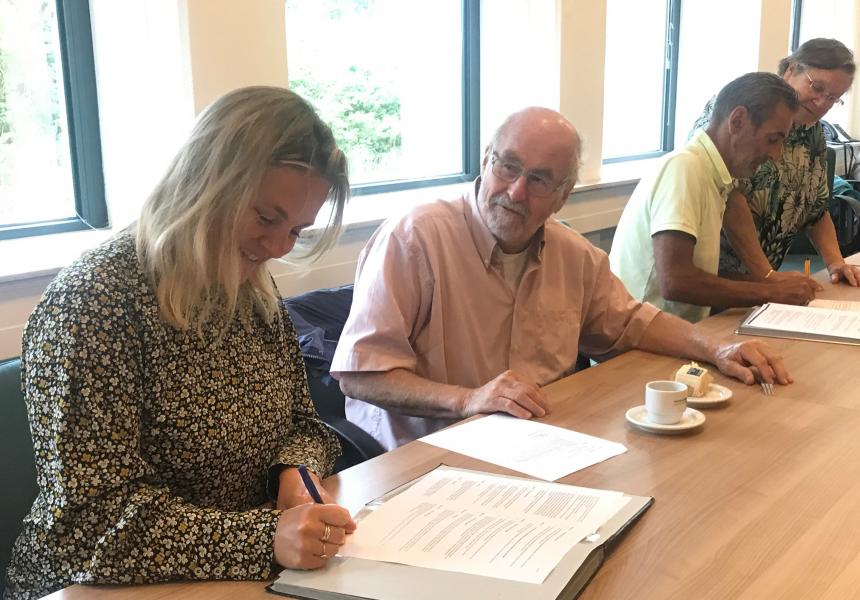 Ondertekening huurovereenkomst 't cromwiel 30juni2021